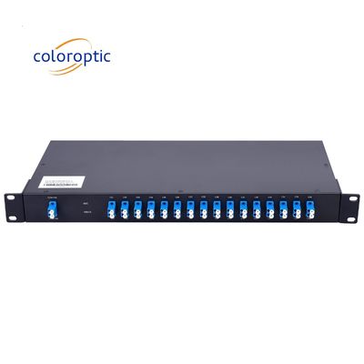 24 Kanäle DWDM Passivoptischer Multiplexer / Demultiplexer 1RU-Rack