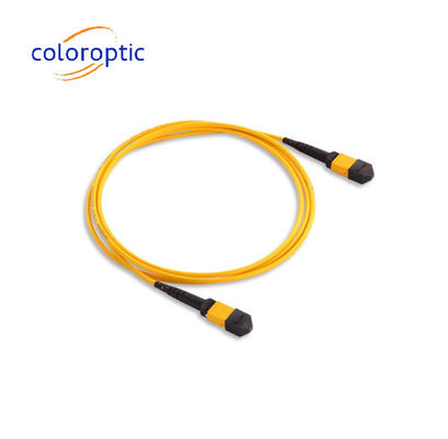 MTP / MPO Gelbfaser-Optische Trunkkabel für 40G / 100G-Anwendungen