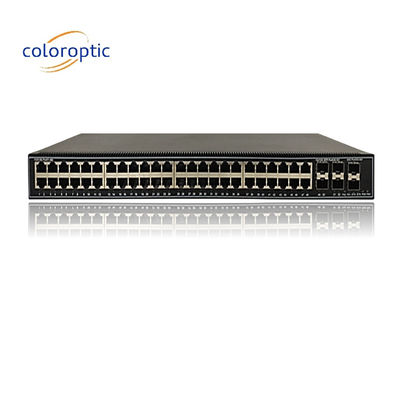 48 Gigabit-Poe-Anschlüsse QoS 10/100/1000M POE, 6*10GE SFP+-Anschlüsse