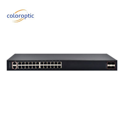 Hochleistungs-Schicht 3 Kernnetzwerk-Switch mit 24 Ports 4*10G SFP+ Ports