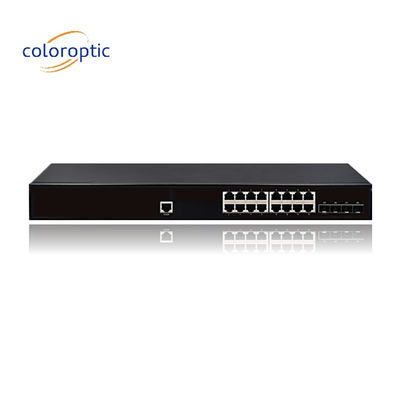 IEEE802.3 Schicht 2 POE Switch 16 4GE SFP Ports 10/100/1000M 1 Konsole Auto MDI/MDIX