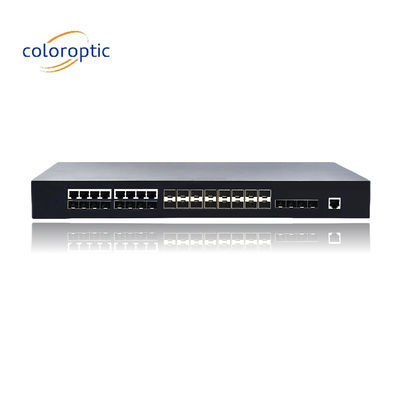 2 Schicht-Poe-Schalter mit 16 SFP 8 COMBO 4 10GE-Ports unterstützen die Schaltgeschwindigkeit von Drähten