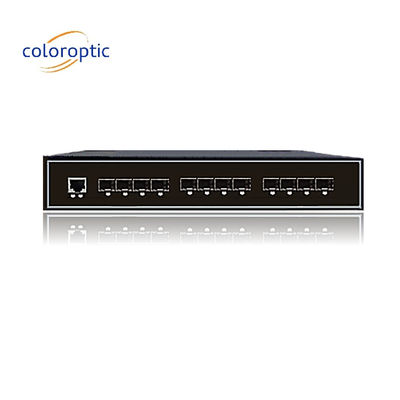 Industrieller Intelligenter Ethernet-Switch mit 8GE SFP 4 Ports 10GE SFP+ 1 Konsole