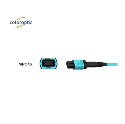 Aqua Color MPO Patch Cord 1m Kabellänge Fasermodus tolles Angebot
