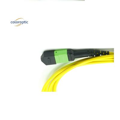 OM3 MPO Patch Cord 12-Kern-Aqua-Fiber-Optische Verbindung für effiziente Vernetzung
