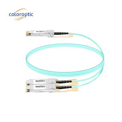 3m AOC DAC Kabel 10 Gbps 800G OSFP bis 2*400G QSFP112 Verbindungen