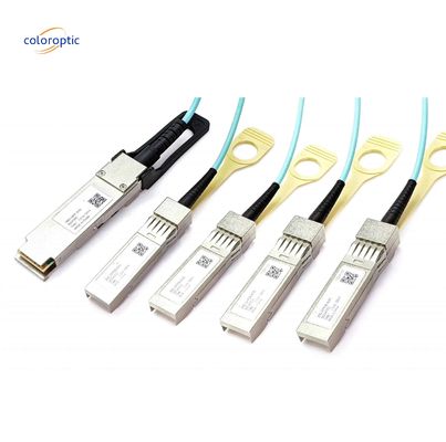 InfiniBand und Ethernet-aktives optisches Kabel 100G QSFP28 Durchbruch auf 4xSFP28 AOC
