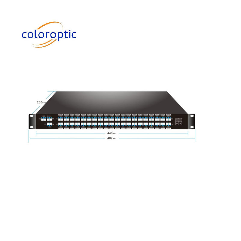 Dual Fiber WDM 40CH C21-C60 Passiv Dwdm Mux Demux mit 1310nm-Anschluss
