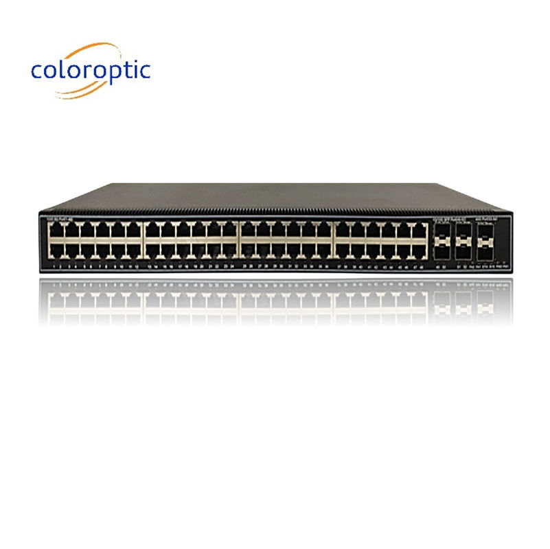 48 Gigabit-Poe-Anschlüsse QoS 10/100/1000M POE, 6*10GE SFP+-Anschlüsse