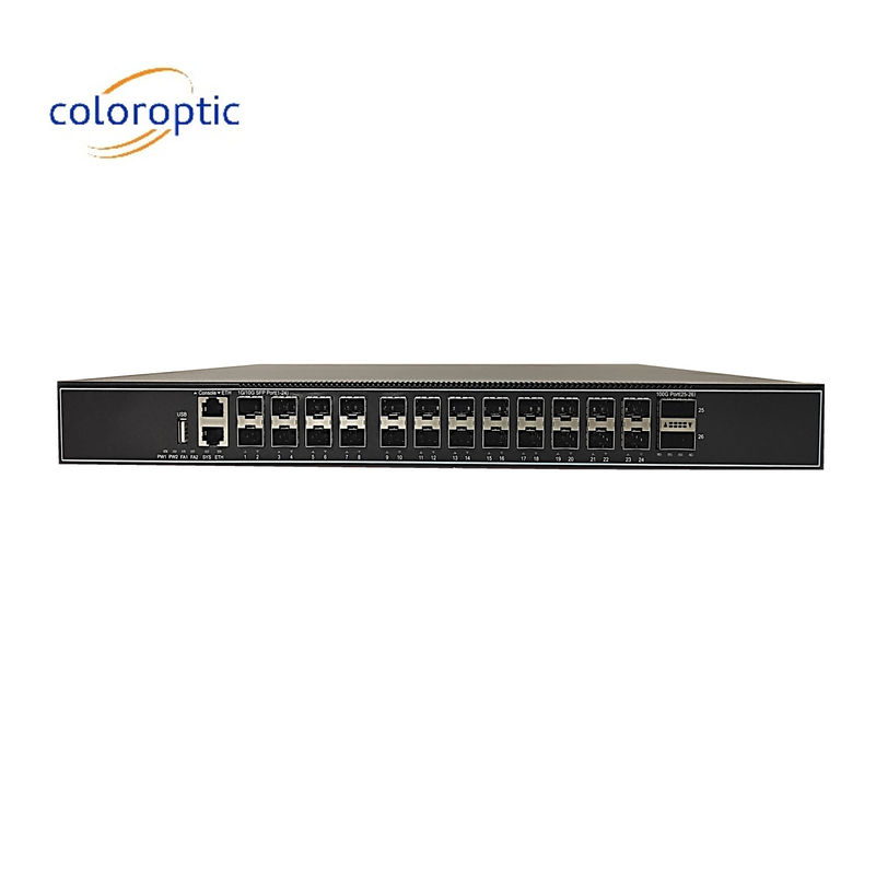 24 Ports 10GE Schicht 3 Kernnetzwerk-Switch mit 2*40GE-Ports und SSH-Sicherheit