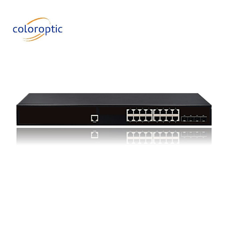 IEEE802.3 Schicht 2 POE Switch 16 4GE SFP Ports 10/100/1000M 1 Konsole Auto MDI/MDIX