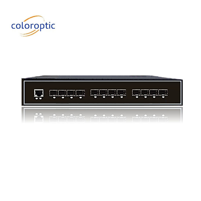 Industrieller Intelligenter Ethernet-Switch mit 8GE SFP 4 Ports 10GE SFP+ 1 Konsole