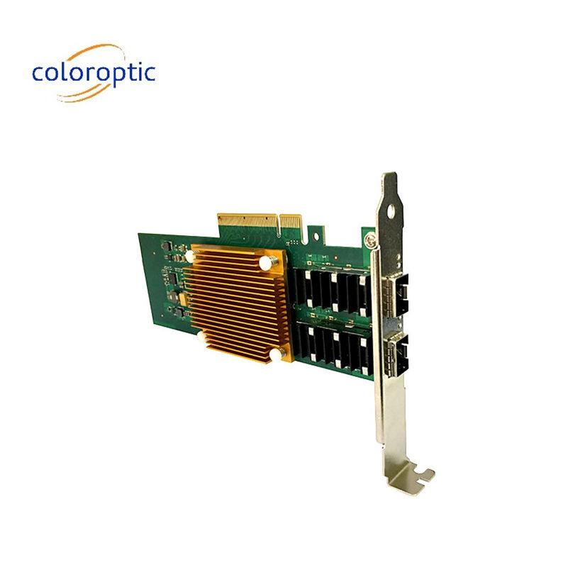 Dual Port PCI Netzwerkkarte 25G Optical NIC Host Bus Adapter PCI Express 2.0