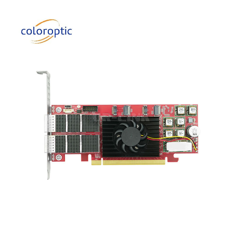 PCIe X16 100G QSFP28 Ethernet-Smartcard Dual-Ports Xilinx Ultrascale+ 16nm basiert