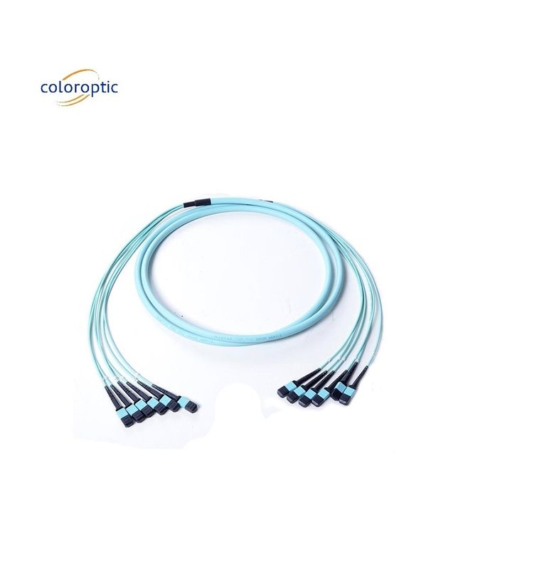 Aqua Color MPO Patch Cord 1m Kabellänge Fasermodus tolles Angebot